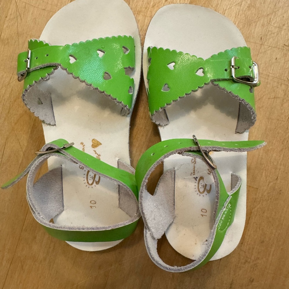Salt Water Sandals lime Green Sandals sweetheart